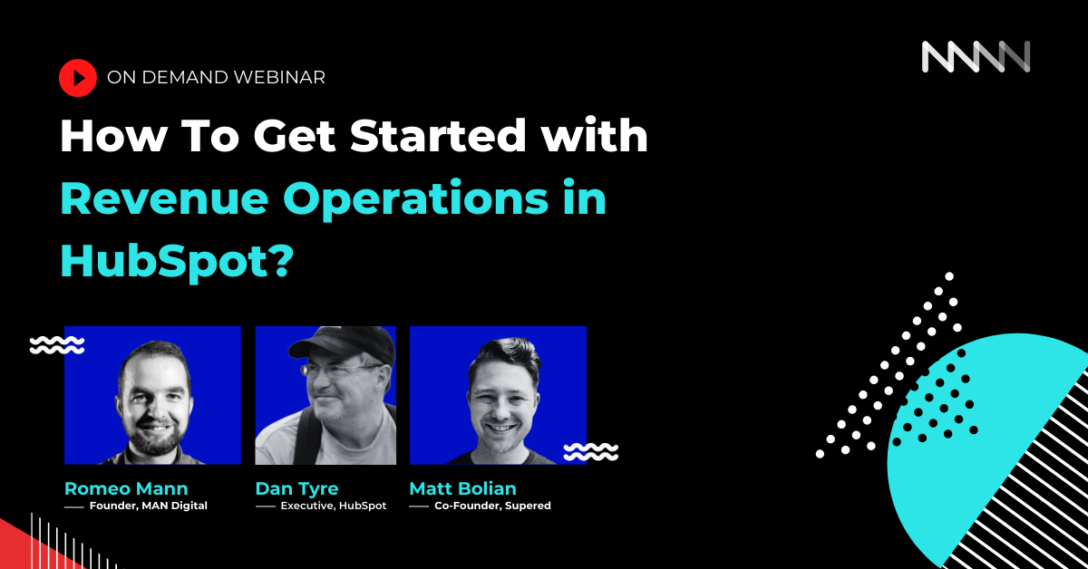 How to get started with Revenue Operations in HubSpot - On Demand Webinar png